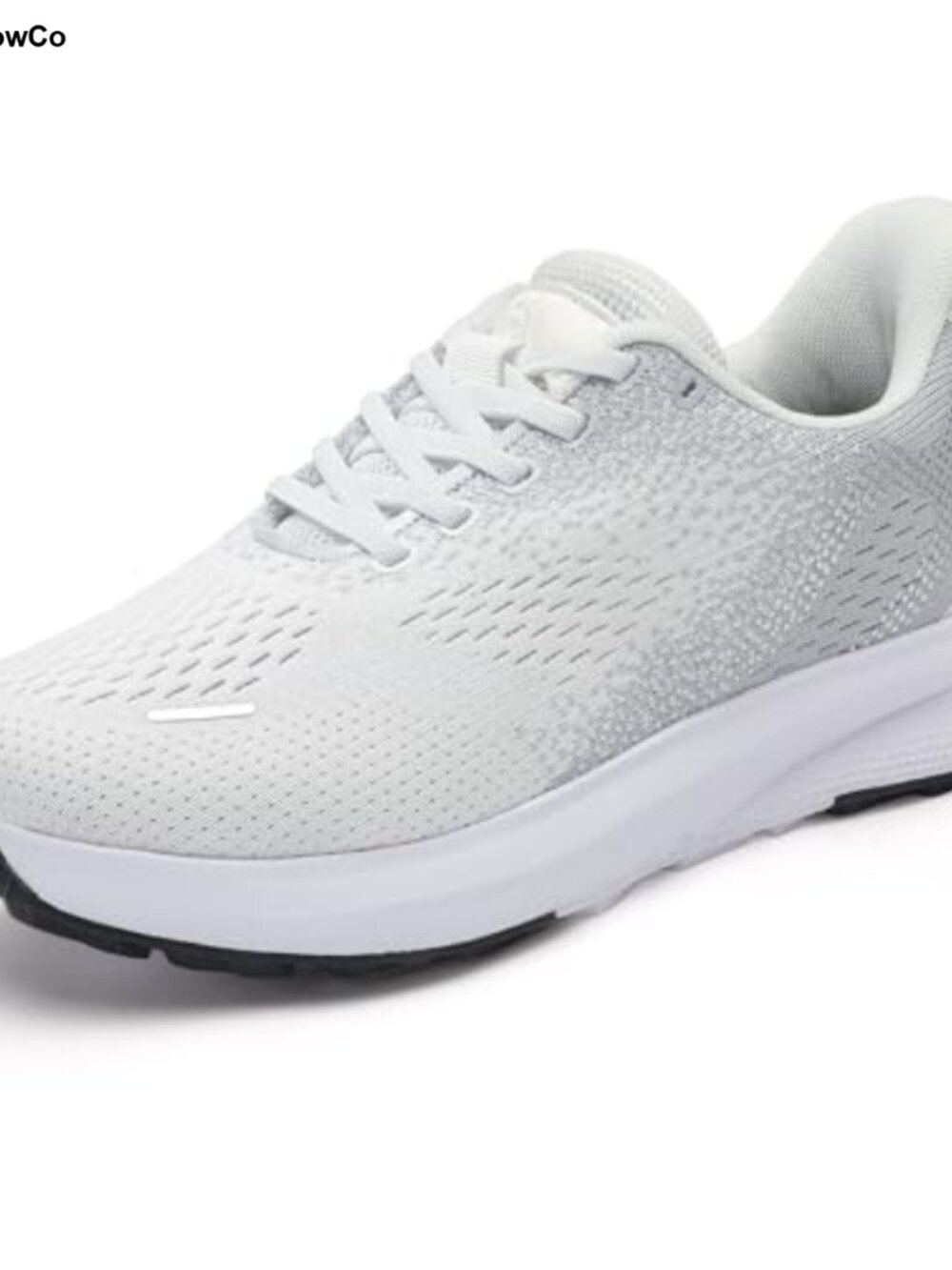 Women's Wide Width Slip-On Walking Shoes Cushioned Breathable Knit Sneakers